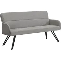 ByLIVING Sitzbank Tino Grau/Schwarz 160 x 94 x 67