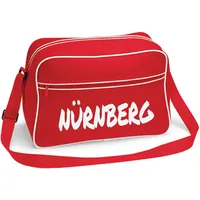 Multifanshop Retrotasche - Nürnberg - Textmarker - Druck weiß