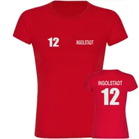 Multifanshop Damen T-Shirt - Ingolstadt - Trikot Nummer 12