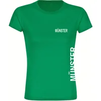 Multifanshop Damen T-Shirt - Münster - Brust & Seite
