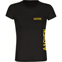 Multifanshop Damen T-Shirt - Aachen - Brust & Seite