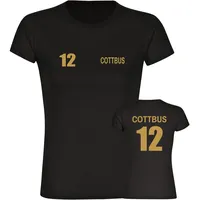 Multifanshop Damen T-Shirt - Cottbus - Trikot Nummer 12