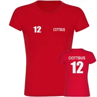 Multifanshop Damen T-Shirt - Cottbus - Trikot Nummer 12