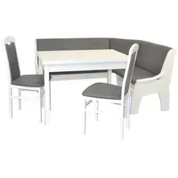 Moebel-direkt-online möbel direkt online 4tlg. Eckbankgruppe 125x165 cm Schenkelmaß