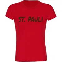 Multifanshop Damen T-Shirt - St. Pauli - Textmarker -