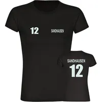 Multifanshop Damen T-Shirt - Sandhausen - Trikot Nummer 12