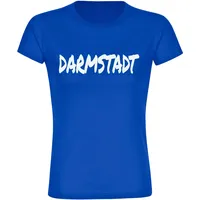 Multifanshop Damen T-Shirt - Darmstadt - Textmarker - Druck