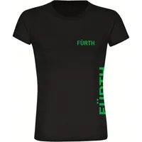 Multifanshop Damen T-Shirt - Fürth - Brust & Seite