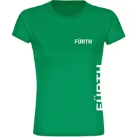 Multifanshop Damen T-Shirt - Fürth - Brust & Seite