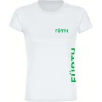 Multifanshop Damen T-Shirt - Fürth - Brust & Seite