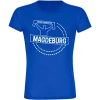 Multifanshop Damen T-Shirt - Magdeburg - Meine Fankurve -