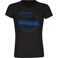 Multifanshop Damen T-Shirt - Magdeburg - Meine Fankurve -