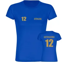 Multifanshop Damen T-Shirt - Unterhaching - Trikot Nummer 12