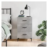 VidaXL Nachtschrank Betongrau 40 x 40 x 66 cm