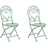 Beliani Gartenstuhl 2er Set Metall 0 x 0 x