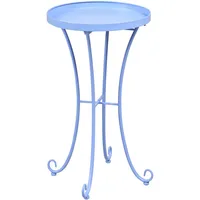 Beliani Cavinia Hellblau Metall 40 x 64 cm