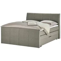 Deinbett Boxspringbett mit Bettkasten und Topper ¦ beige ¦