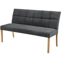 Woodford Polsterbank Mako ¦ grau ¦ Maße (cm): B: