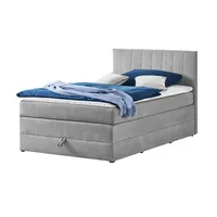 Deinbett Boxspringbett mit Bettkasten ¦ grau ¦ Maße (cm):