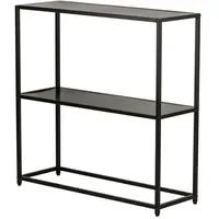Möbel Kraft Nordlys Nachttisch 80x80x27 cm schwarz