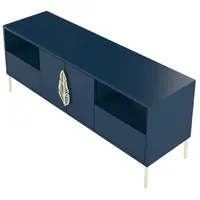 Möbel Kraft Lowboard ¦ blau ¦ Maße (cm): B: