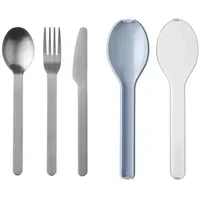 Mepal Besteckset "To Go" Ellipse ¦ grün ¦ Edelstahl,Kunststoff