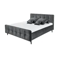 MeinBett Polsterbettgestell Mariano C ¦ grau ¦ Maße (cm):