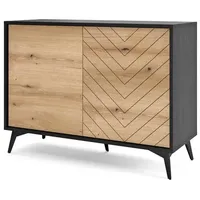 Möbel Kraft Sideboard schwarz ¦ Maße (cm): B: 104