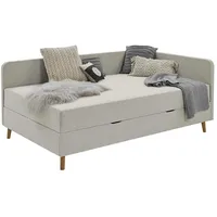 Deinbett Polsterliege mit Bettkasten ¦ beige ¦ Maße (cm):