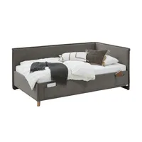 Deinbett Polsterbett mit trendiger Kederumrahmung ¦ grau ¦ Maße