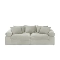 Smart Big Sofa Lionore Cordstoff natur