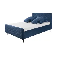 MeinBett Polsterbettgestell Mariano A ¦ blau ¦ Maße (cm):