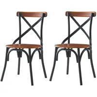 Möbel Kraft Stuhl Howard braun 2er Set