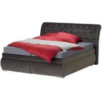 Deinbett Polsterdoppelbett ¦ grau ¦ Maße (cm): B: 200