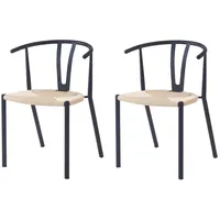 Möbel Kraft Stuhl Suki schwarz 2er Set