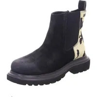 LAZAMANI Leder-Boots in schwarz, 41