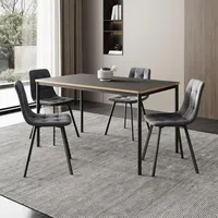 [en.casa] En.Casa, Essgruppe, Lindesberg 5-teilig Dunkelgrau (MDF)