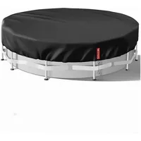 Siehe Bilder Poolabdeckung 420D Oxford-Stoff Uv-Schutz Schwarz 660CM