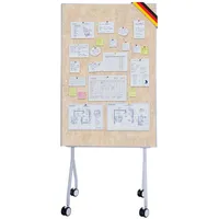 Floordirekt Mobile Präsentationstafel Giant Doppelseite Filztafel 80 x 120