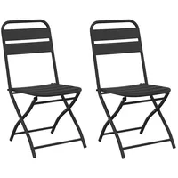 VidaXL Garten-Klappstühle 42 x 52 x 82 cm anthrazit