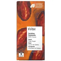 Vivani Zartbitter Dattelsüße Schokolade 80 g