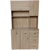 Hti-Living Küchenschrank Sonoma Blanca 100 x 180 x 40