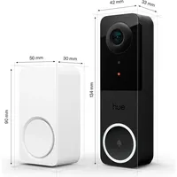 Philips Hue Secure video doorbell + Smart Chime bundle