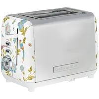 VQ Laura Ashley - Edelstahl Vintage-Toaster mit Aufsatz zum