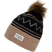 Chillouts Bommelmütze "Ella Hat", Damen, schwarz, Obermaterial: 40% Polyacryl,