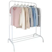 Relaxdays Garderobenständer 148 x 110 x 55 cm Weiß