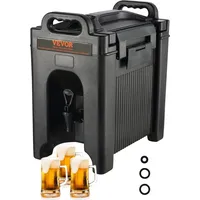 Vevor Heiß- und Kaltgetränkespender Getränkespender 9,5 L, Ldpe Heiß-