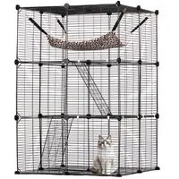 Vevor 3-stöckiger Katzenkäfig, 711 x 711 x 1041 mm,