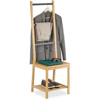 Relaxdays Herrendiener Bambus Natur