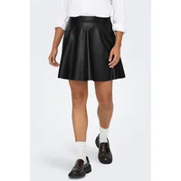 Only Lederimitatrock "ONLUNA FAUX LEATHER FLARED SKIRT OTW", Damen,